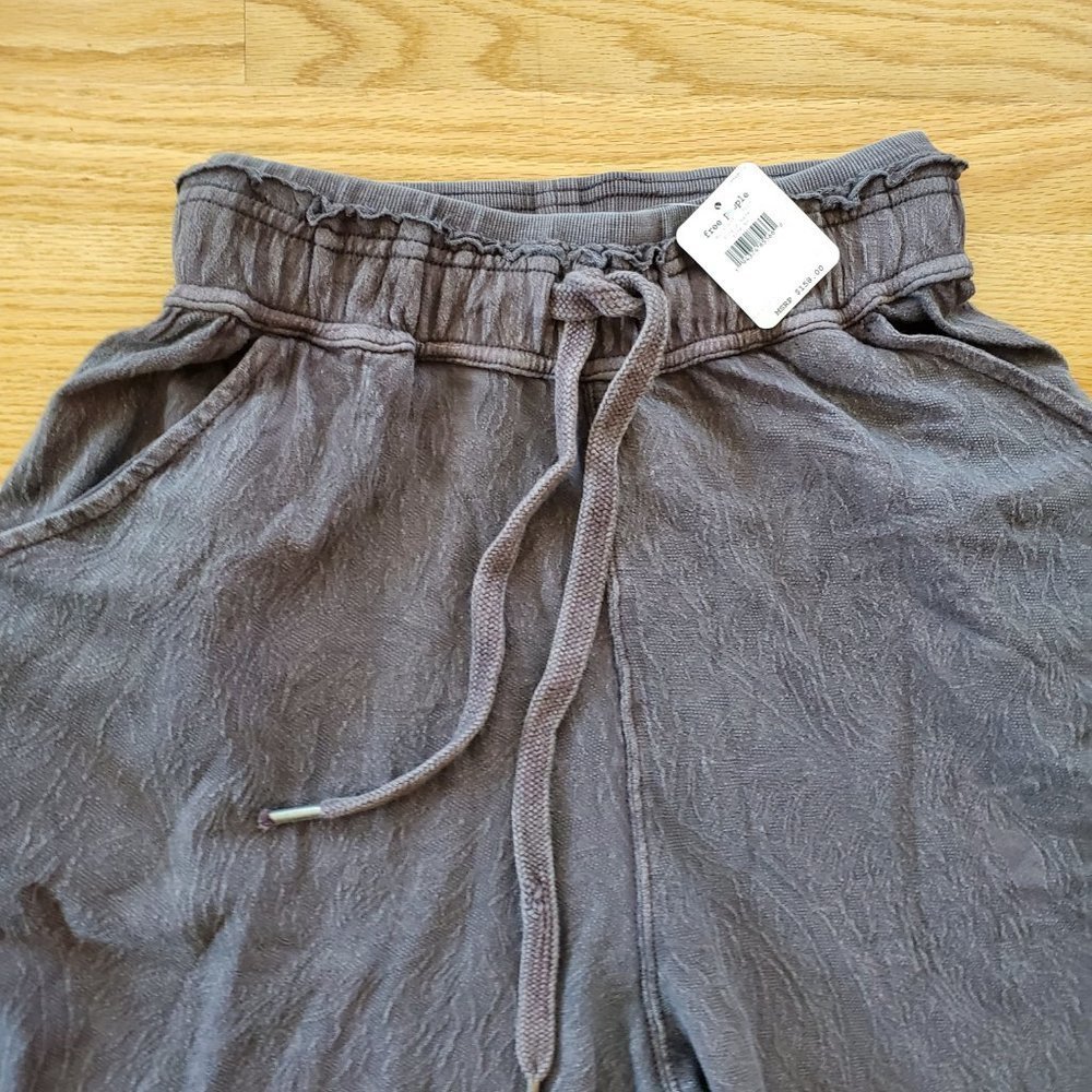 NEW FREE PEOPLE MOVEMENT Size XS FIELD OF DREAMS WIDE-LEG PANTS Embroidered Boho - Picture 6 of 9